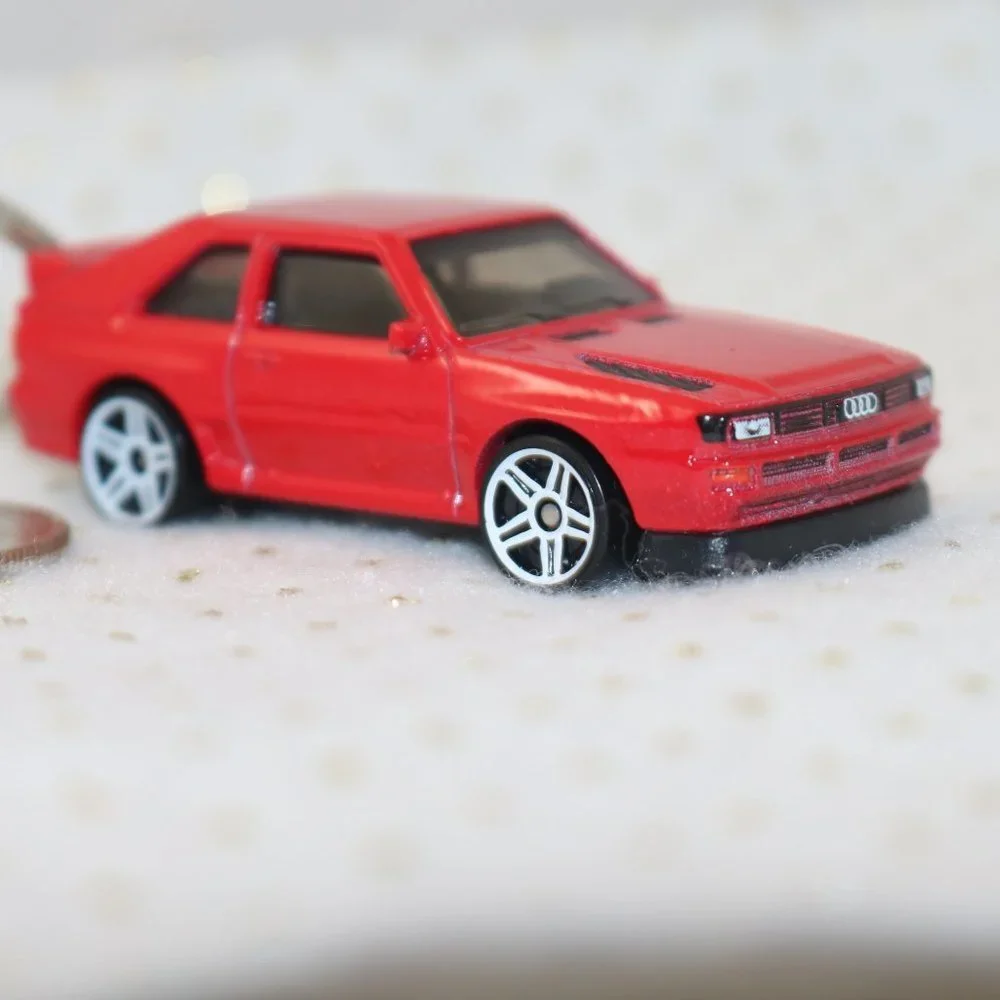 Hot Wheels '84 Audi Quattro CUSTOM keychain OOAK